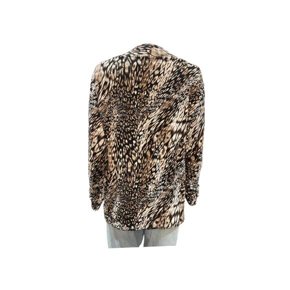 Weekends by CHICO’S  Women's 0 Small Animal Print Long Sleeves - Picture 2 of 7